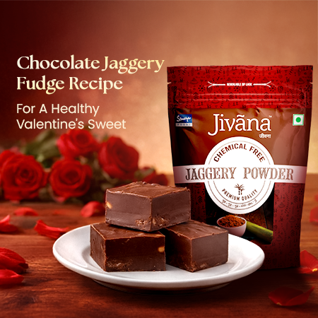 Chocolate Jaggery Fudge Recipe